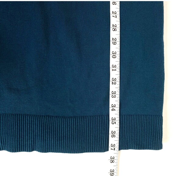 Banana Republic Turtleneck Sweater Dress XS Dark Teal Stretch Seam Detail NWT - Picture 16 of 16